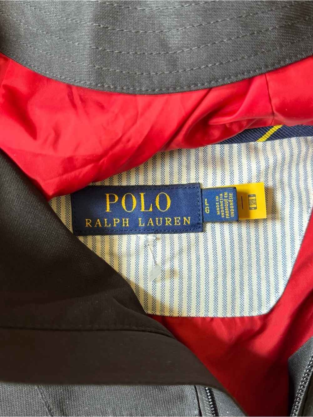 Polo Ralph Lauren Water Resistant Hooded Jacket Size L Black Full Zip Men's - Picture 4 of 5